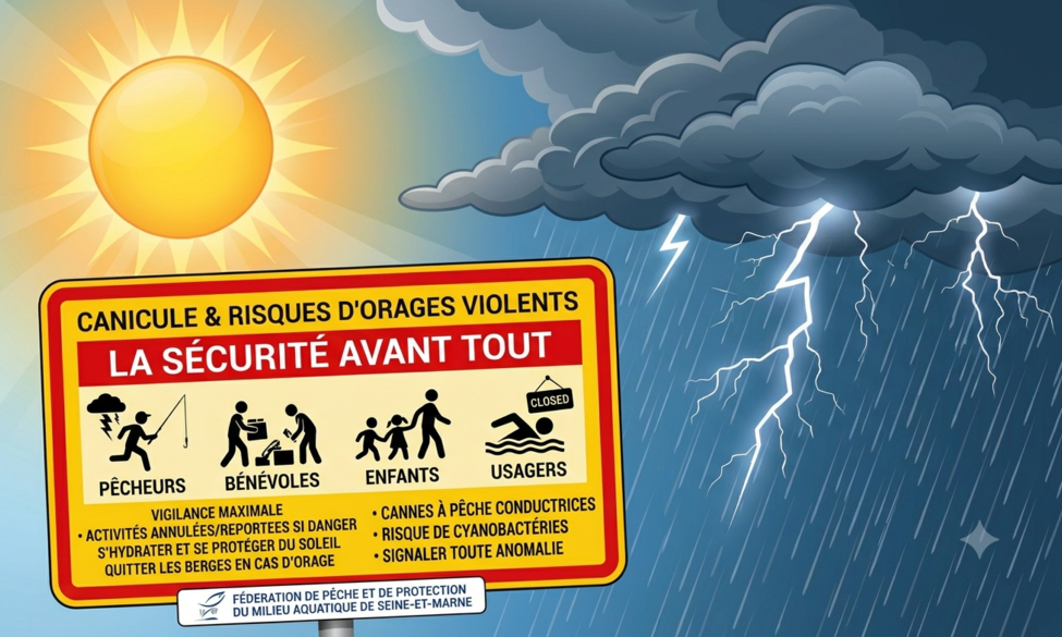 Canicule et risques d'orages violents : la sécurité avant tout